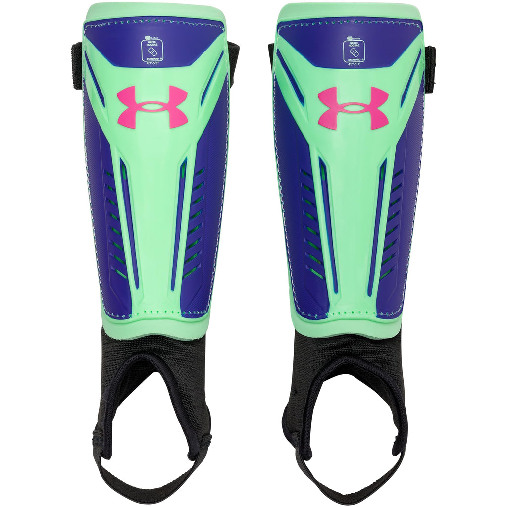 Ua Challenge Shin Guard Yth Black/Castle Rock L