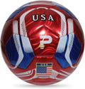 PLAYPRO Country Training Soccer Ball: World Edition (USA - RED, 2)