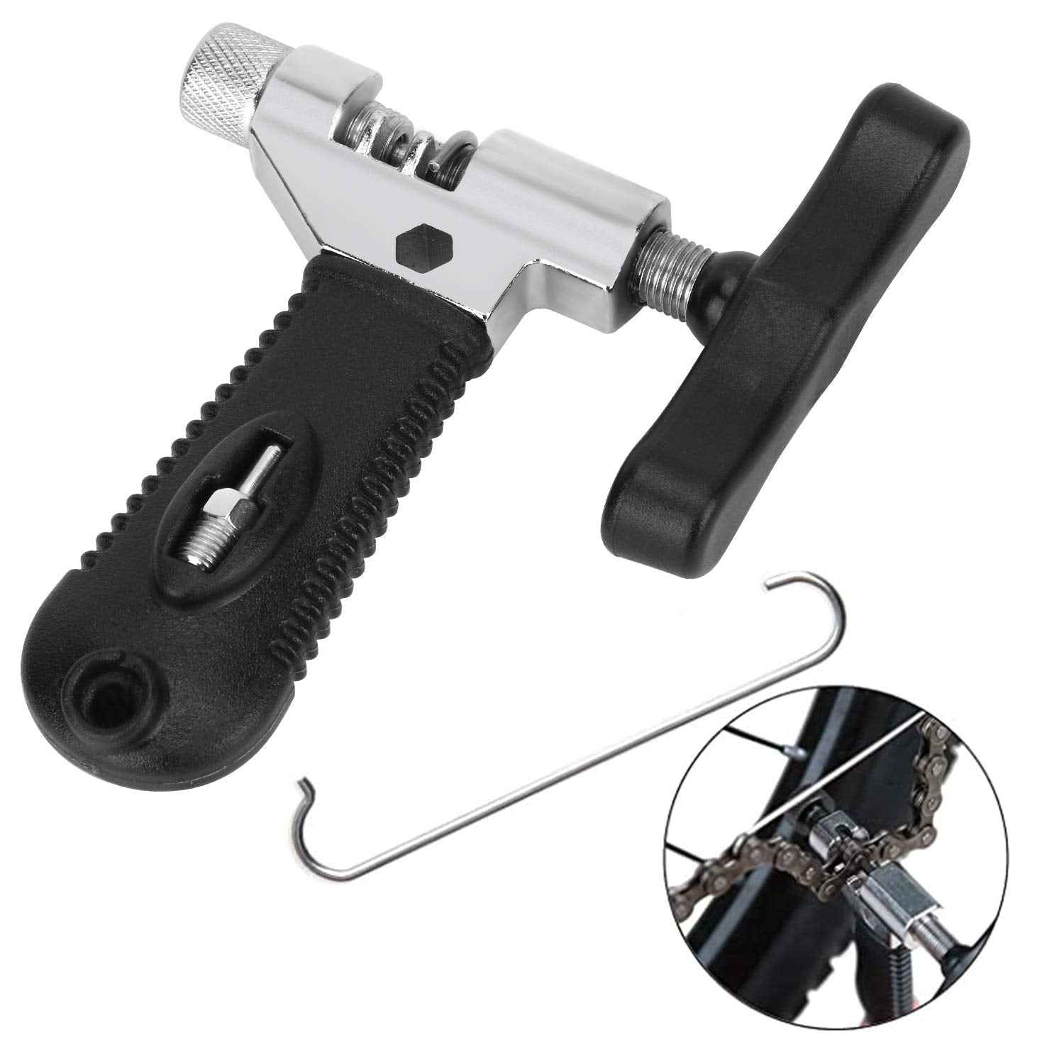 Oumers Bike Chain Tool Set, Bike Chain Plier + Bike Chain Splitter + Chain Wear Indicator + 3 Pairs Bicycle Missing Link For 6/7