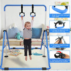 Tepemccu Expandable Gymnastics Bars,Adjustable Height Gymnastic Horizontal Bars,Junior Training Bar Children Folding Training Mo