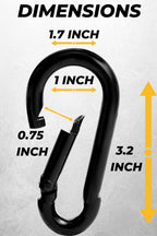 Carabiner Clip 5 Pcs Carabiner Heavy Duty Snap Hooks Heavy Duty Heavy Duty Carabiner Large Carabiner Clip Heavy Duty Carabiner C