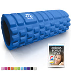 321 Strong Foam Roller - Medium Density Deep Tissue Massager For Muscle Massage And Myofascial Trigger Point Release, With 4K Eb
