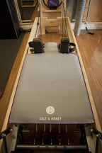 Salt & Honey Non-Slip Pilates Reformer Mat Towel (Gray)