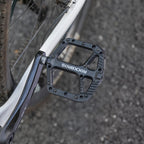 Rock Bros Mountain Bike Pedals Nylon Composite Bearing 9/16'' Mtb Bicycle Pedals With Wide Flat Platform Black