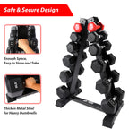 Akyen A-Frame Dumbbell Rack Stand Only, 6 Tier Weight Rack For Dumbbells (800 Pounds Weight Capacity, 2022 Version)