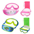 Hydrocomfy Kids Swim Goggles Age 3-12, Toddler Goggles No Hair Pull,Swimming Mask/Bungee/Fabric Strap