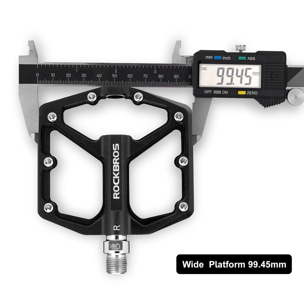Rockbros Mountain Bike/Mtb Pedals Bicycle Flat Pedals Aluminum 9/16'' Sealed Bearing Lightweight Platform For Road Mountain Bmx