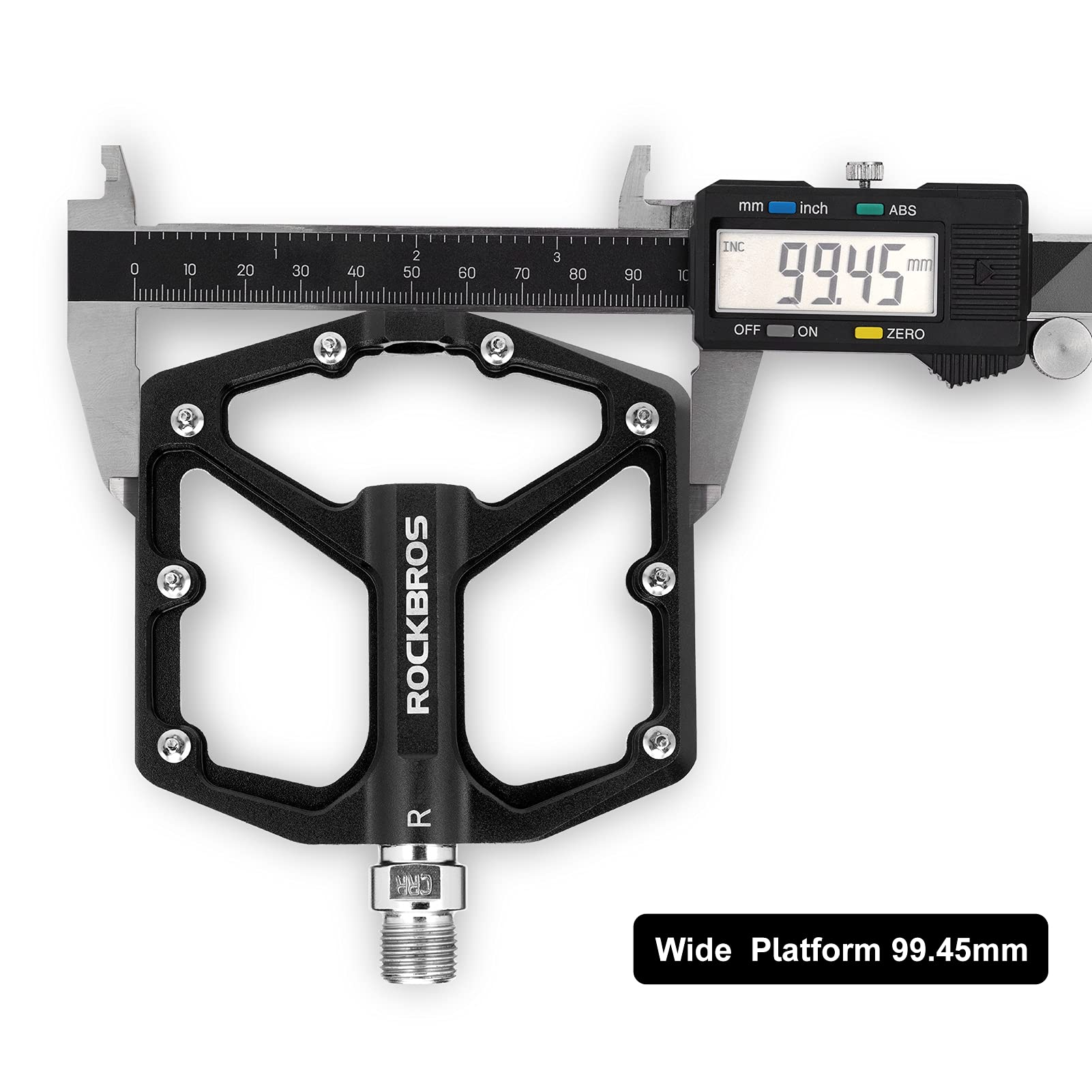 Rockbros Mountain Bike/Mtb Pedals Bicycle Flat Pedals Aluminum 9/16'' Sealed Bearing Lightweight Platform For Road Mountain Bmx