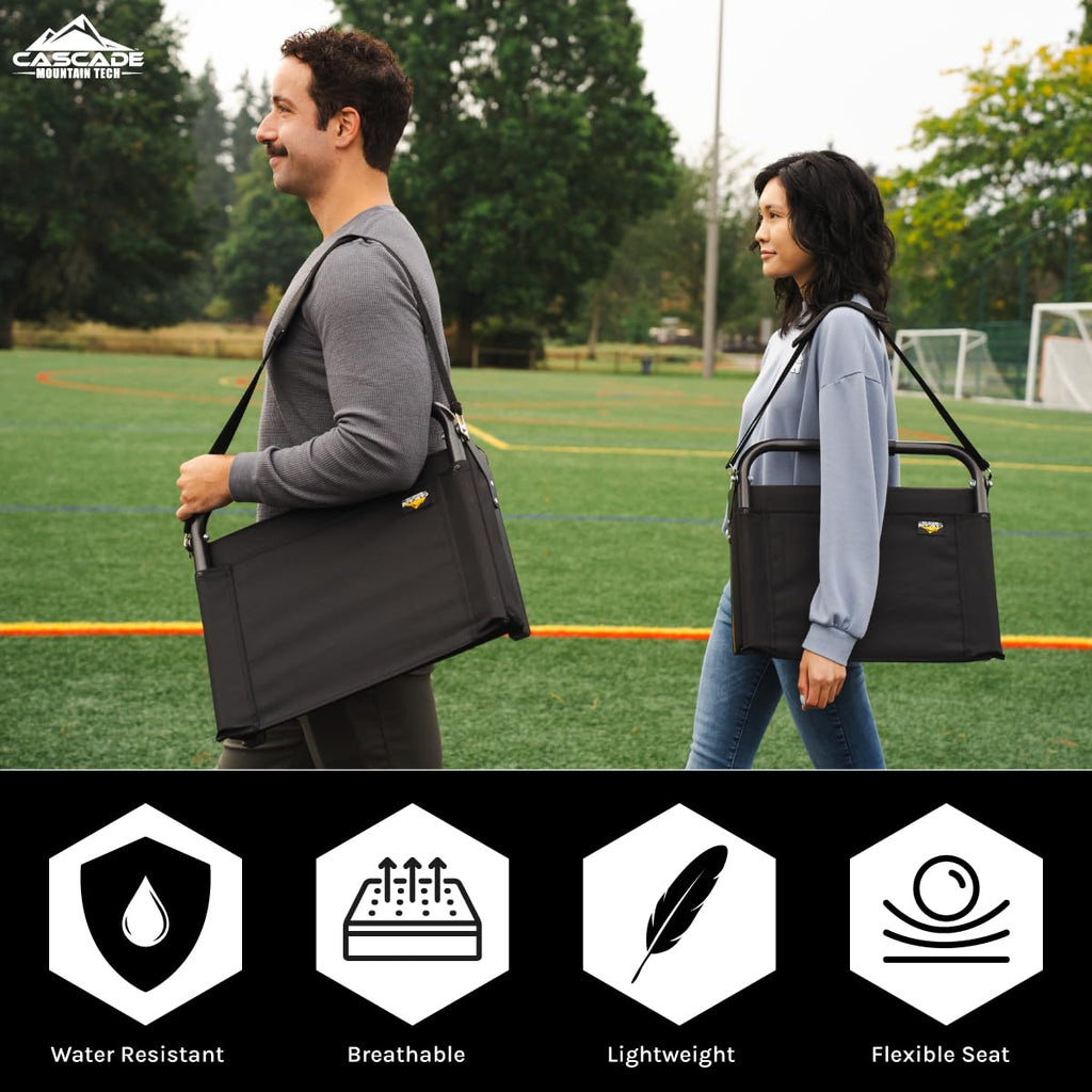Cascade Mountain Tech Deluxe Stadium Seat, One Size, Navy Blue Ultra Padded