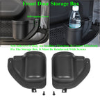 2-Pack Front Door Organizer Tray For 2018 2019 2020 2021 2022 2023 Wrangler Jl Jlu Rubicon Sport Sahara Gladiator Jt 4Ex Interio