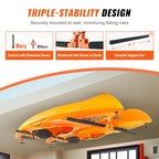 Vevor Kayak Ceiling Storage Rack, Ceiling Storage Rack For 2 Kayak Canoe Sup, Adjustable Height Overhead Kayak Holder Hanger Wit