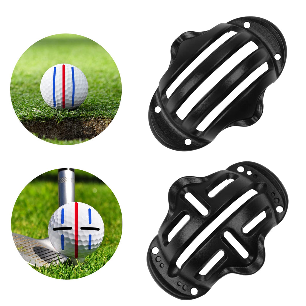 8 Pack Golf Ball Marker Liner Drawing Marker, 4 Golf Ball Marker Stencil And 4 Color Golf Ball Markers, Golf Ball Line Marker To