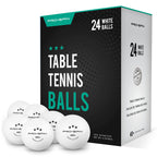 Pro Spin Ping Pong Balls - White 3-Star 40+ Table Tennis Balls (Pack Of 24) | High-Performance Abs Training Balls | Ultimate Dur