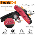 Bike Brake Pads Set, Alritz 6Pcs Road Mountain Bicycle V-Brake Blocks Shoes With Hex Nut And Shims, No Noise No Skid, 70Mm, For