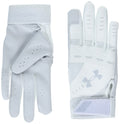 Under Armour Womens Radar Softball Gloves , (100) White / White / Halo Gray , Large