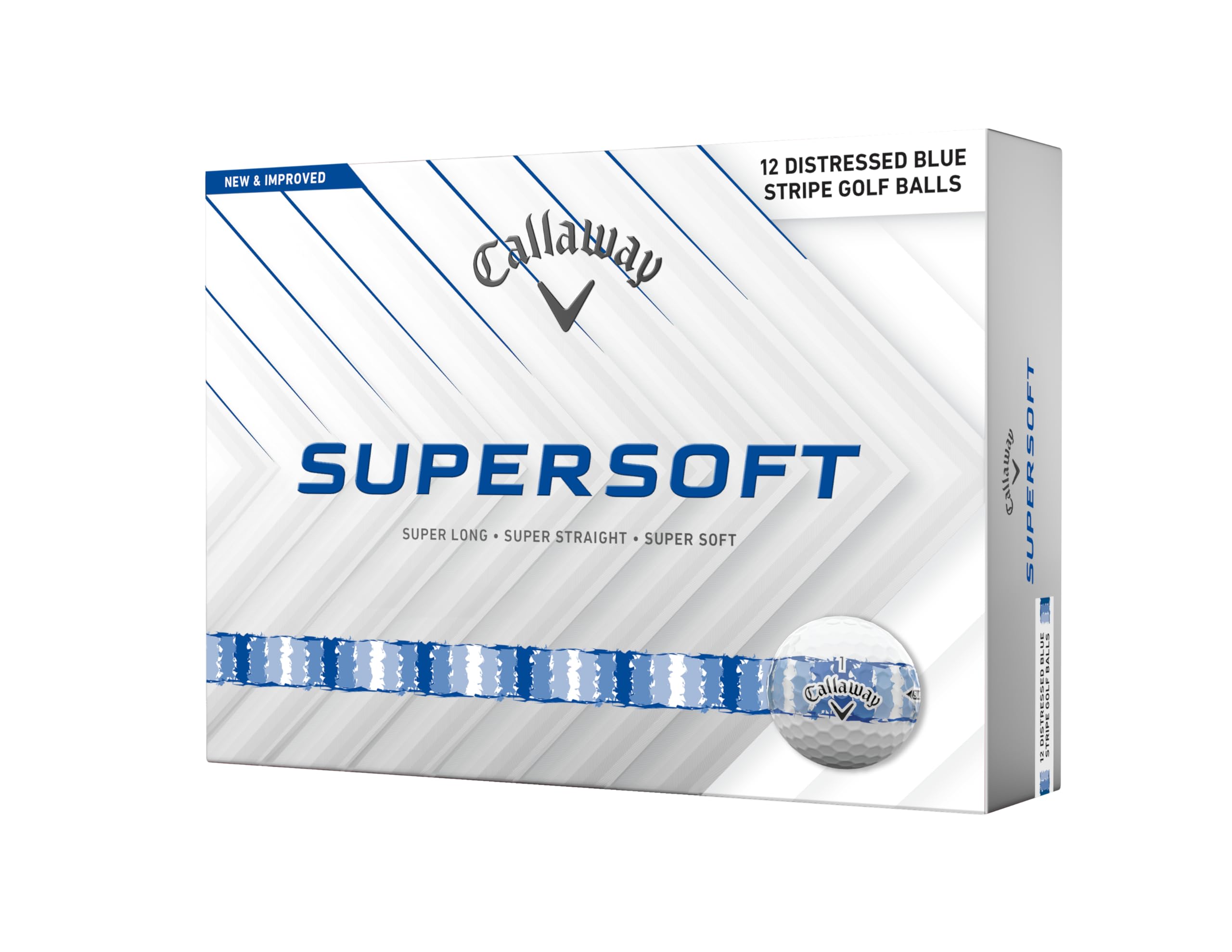 Callaway BL CG Supersoft 25 DIST STRP Blue 12B PK