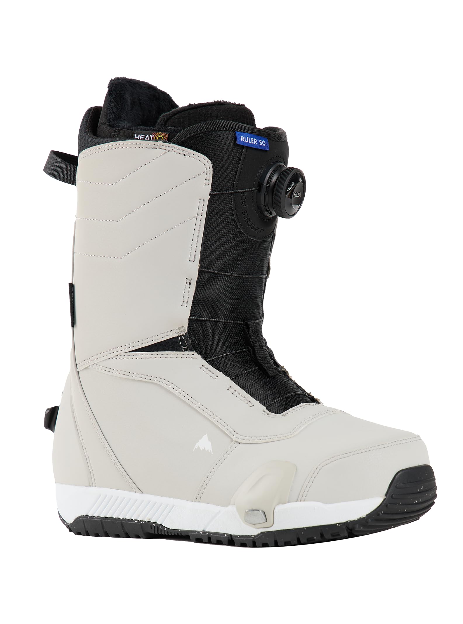 Burton Men's Ruler Step On Snowboard Boots, Gray Cloud, 8.0