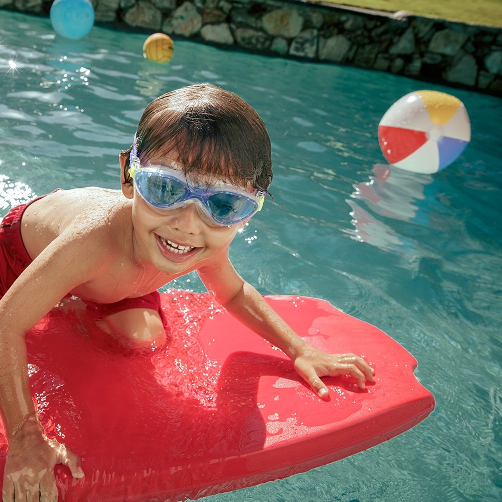 Speedo Unisex-Child Swim Goggles Hydrospex Mask Ages 3 - 6 , Blue Ice