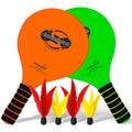 Funsparks Paddle Ball Jazzminton Game - All-Season Indoor/Outdoor Racquet Game For Active Play