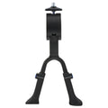 Ventura Double Leg Kickstand, Center-Mounted, Aluminum, Adjustable Without Tools For 24''-28'' Bicycle, Black