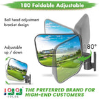 10L0L Side Rear View Mirror Set With Turn Signals For Ezgo Club Car Yamaha Gas & Electric Golf Carts