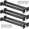 Purife Outdoor Black Monkey Bars for Backyard - Set of 6 - Swing Set Ladder Rungs for Playset, Playground Kids Safety Climbing H