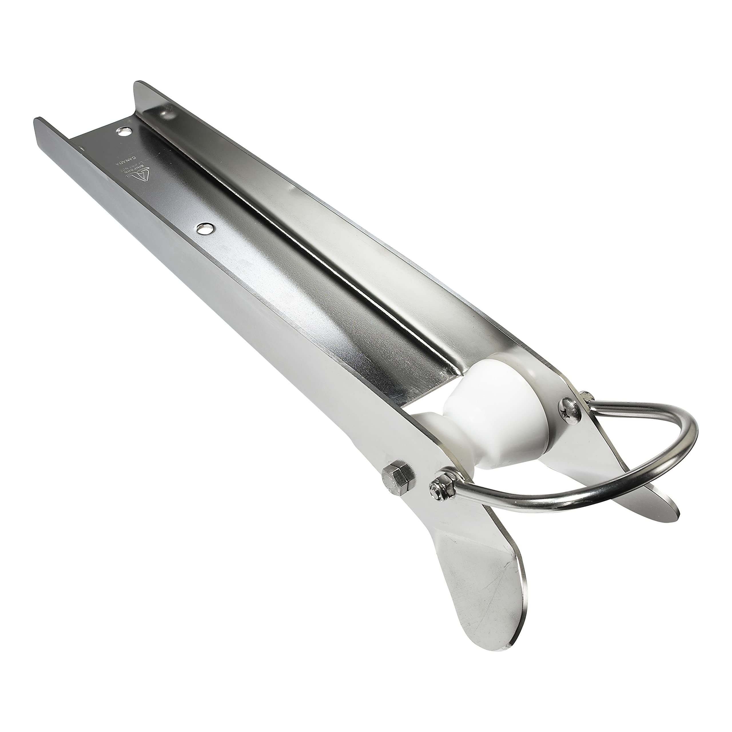 Lewmar Bow Roller For Fluke Anchors 13-28 Lbs., Delta 14-35 Lbs., Stainless Steel, Derlin Rollers, Measures 5'' W X 19'' L, Easy