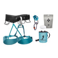 BLACK DIAMOND Equipment Momentum Harness  Womens Package  Aqua Verde  Extra Small