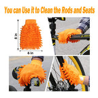 Qeeheng 10Pcs Bike Cleaning Kit, Bicycle Clean Brush Tool Including Chain Cleaner For Cycling,Bike Chain Cleaner Brush Suitable