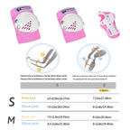 Sohour Home Knee Pads Kids Elbow Pads Wrist Guards Set Child Protective Gear Set, For 3-15 Years Child Roller Skates, Cycling, B