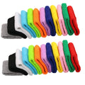 Olirexd 12 Pairs (24 Pcs) Colorful Sports Wristbands Cotton Sweatband Wristbands Wrist Sweatbands Wrist Sweat Bands For For Men