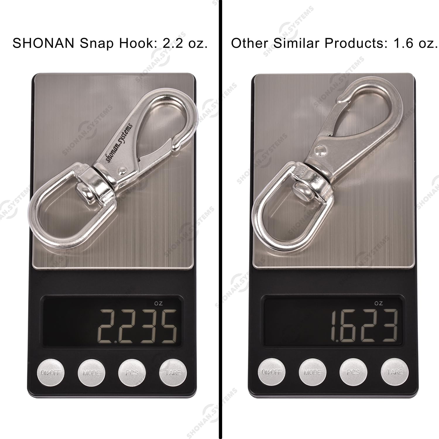 Shonan Stainless Steel Flag Clips For Flagpole Rope- 4 Pack 3.5 Inch Swivel Snap Hook Flag Pole Clips, Diving Clips Spring Hooks