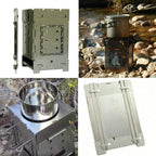 Firebox Bushcraft Camp Stove Kit - Wood Burning/Multi Fuel - Collapsible/Folding - Portable Campfire - Model Gen 2 5 Inch / G2-5