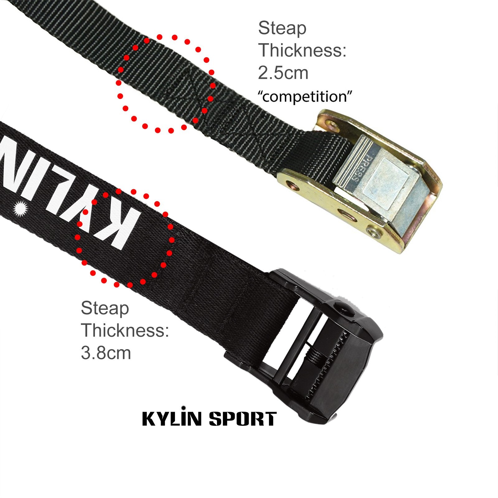 Kylin Sport Gymnastic Rings With Adjustable Straps Heavy Duty Exercise Gym Rings For Pull Ups And Dips,Cross-Training Workout,St