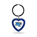 Rico Industries Ncaa Middle Tennessee Blue Raiders Ncaa Rhinestone Heart Colored Keychain, Royal, 3-Inches In Length