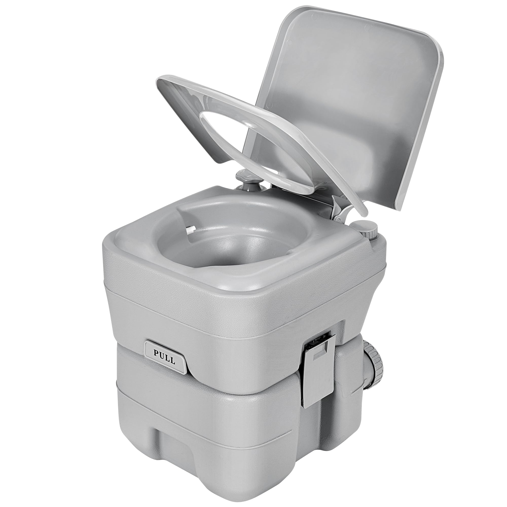 YITAMOTOR Portable Camping Toilet, RV Travel composting toilet with 20L Detachable Waste Tank, Double Water Spouts, Portable Toi