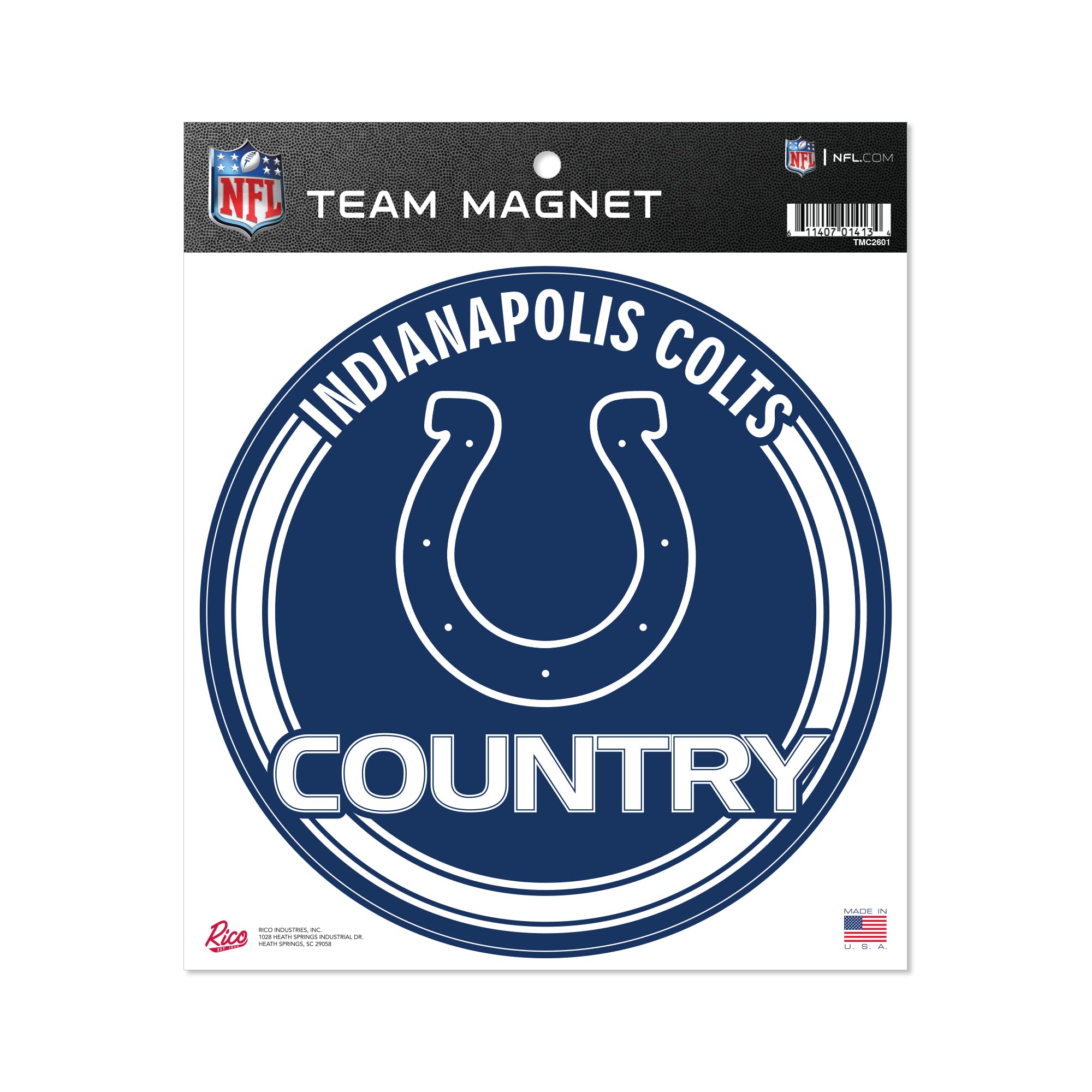 Rico Industries Nfl Indianapolis Colts 8'' Round Magnet