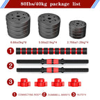 Bcbig Adjustable-Dumbbells-Sets,Free Weights-80Lb(40Lb*2) Dumbbells Set Of 2 Convertible To Barbell A Pair Of Lightweight For Ho