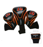 Team Golf Nfl Cincinnati Bengals Contour Golf Club Headcovers (3 Count) Numbered 1, 3, & X, Fits Oversized Drivers, Utility, Res