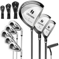 Tangkula 9 Pieces Men'S Complete Golf Club Set Right Handed, Includes 460Cc Alloy Driver & #3 Fairway Wood & #4 Hybrid & # 6 & #