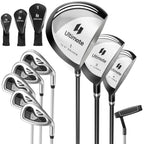 Tangkula 9 Pieces Men'S Complete Golf Club Set Right Handed, Includes 460Cc Alloy Driver & #3 Fairway Wood & #4 Hybrid & # 6 & #