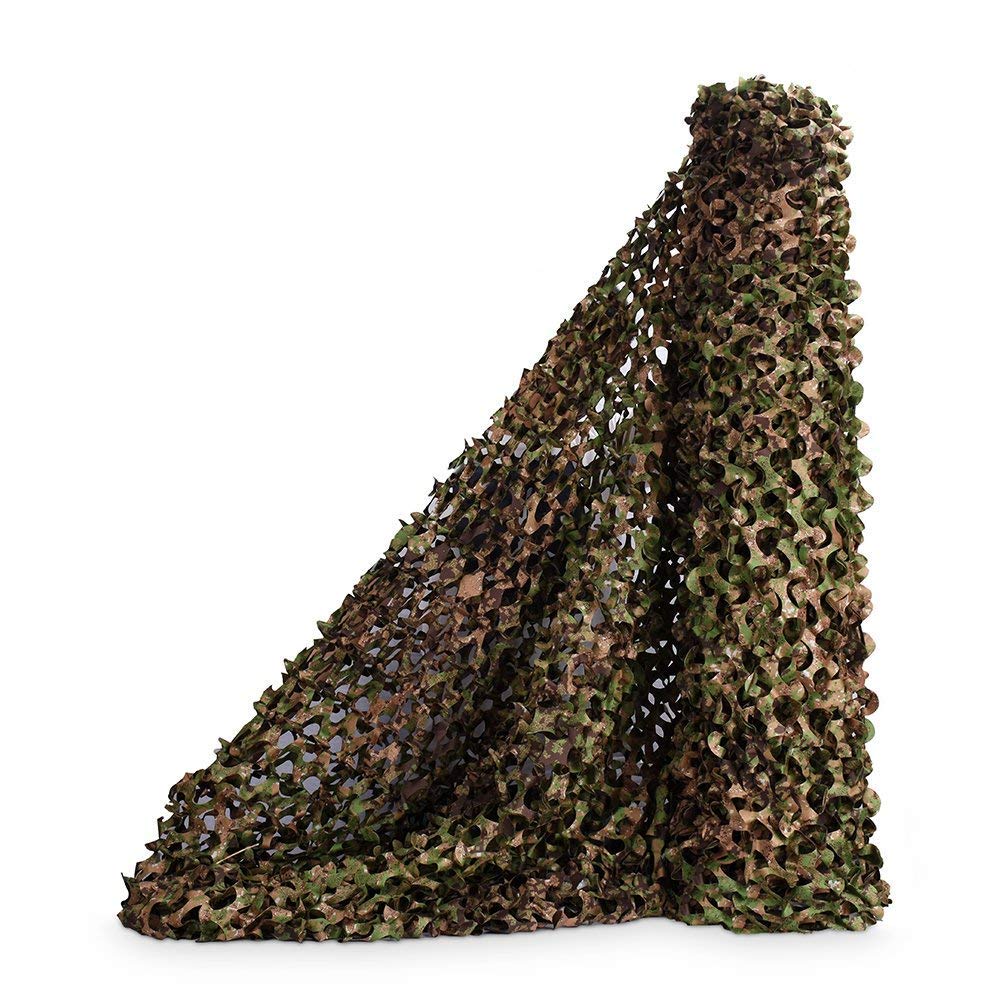 Loogu Camo Netting, Camouflage Net Blinds Great For Sunshade Camping Shooting Hunting Etc (Greenzone, 15X10M=5X328Ft)