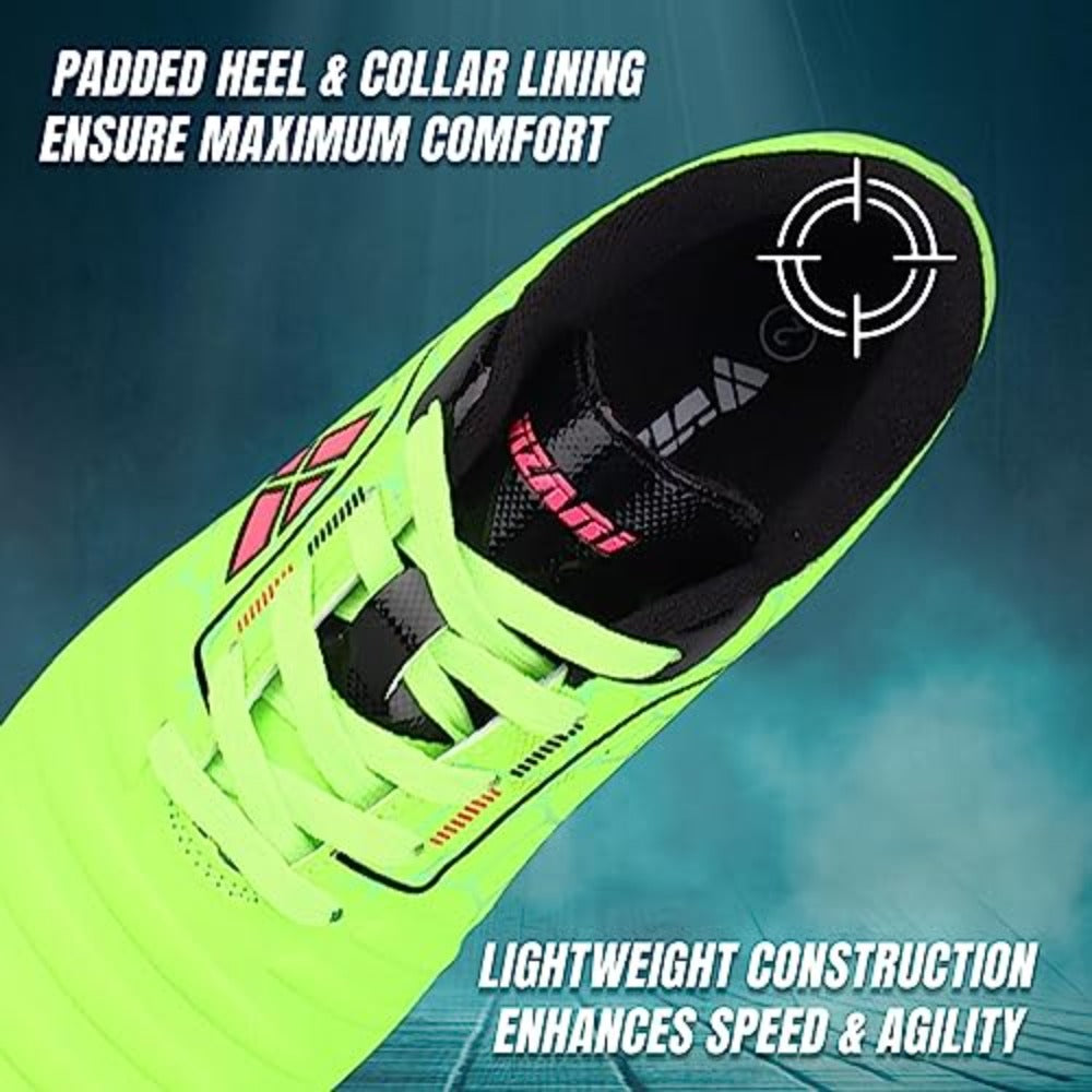 Vizari Catalina Junior Firm Ground Soccer Shoes - Green/Black/Fuschia