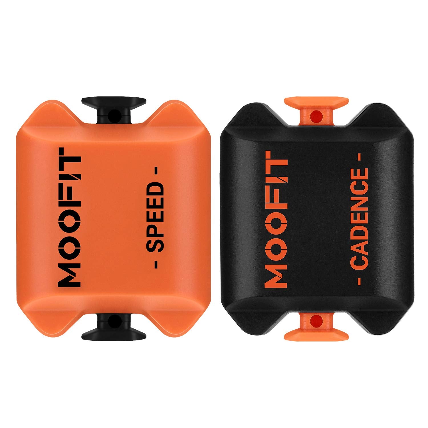 moofit Cadence Speed Sensor, Bluetooth & ANT+ Wireless RPM Cycling Spin Bike Cadence Sensor for Wahoo/Coosporide/Rouvy/Peloton, 