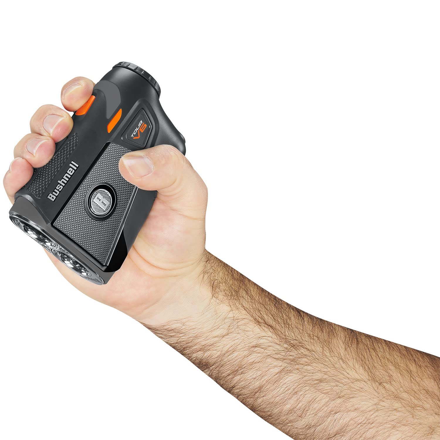 Bushnell Tour V6 Golf Rangefinder  Pinseeker With Visual Jolt, Bite Mount, & Ipx6 Rating  Bundle With Bushnell Golf Carrying Cas