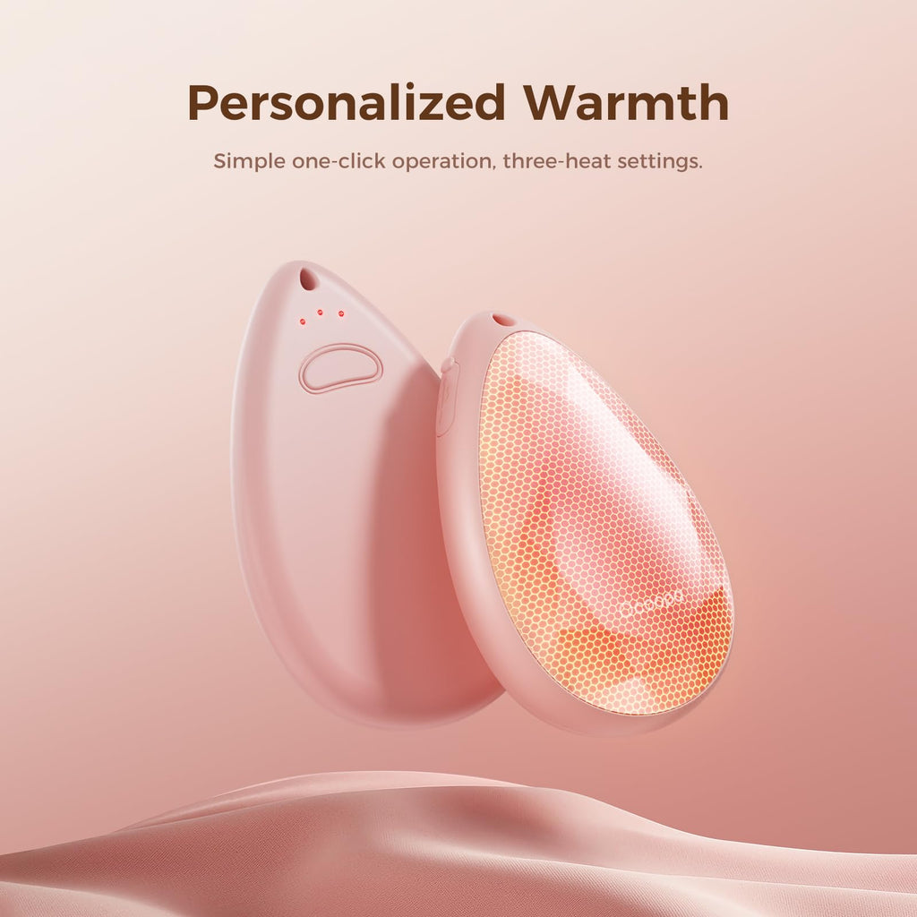 Ocoopa Hand Warmers Rechargeable 2 Pack, Christmas 2024 Gifts For Women, Portable, Stylish, Diamond-Shape Magnetic Electric Hand