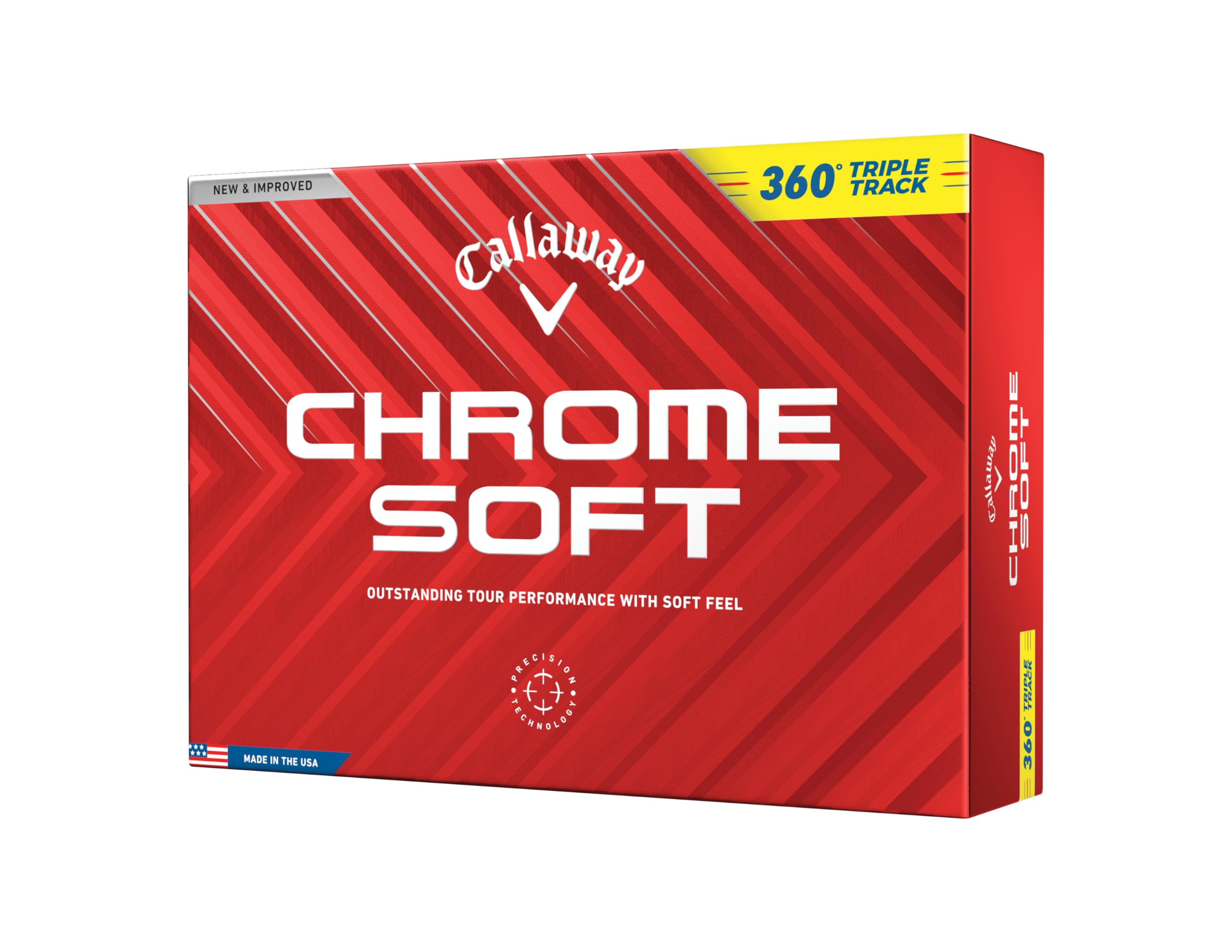 Callaway Golf Chrome Soft Golf Balls (360 Triple Track (Yellow)