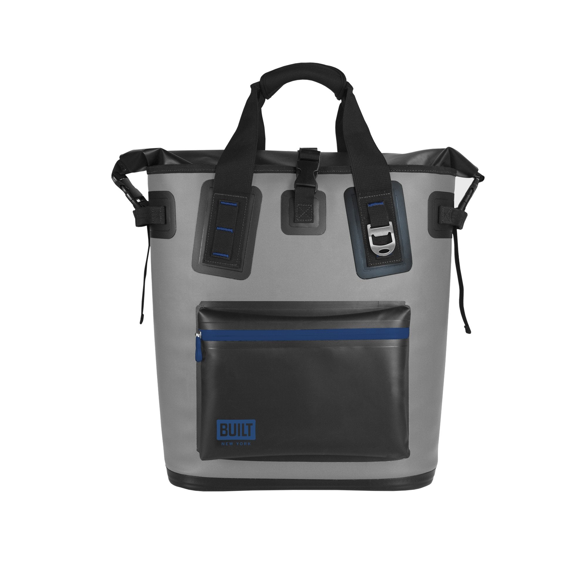 Built Welded Soft Portable Backpack Cooler With Wide Mouth Opening - Insulated And Leak-Proof Gray 5233505