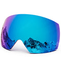 MAXJULI Ski Goggles M6 Magnetic Replacement Lens Only(Blue Lens)