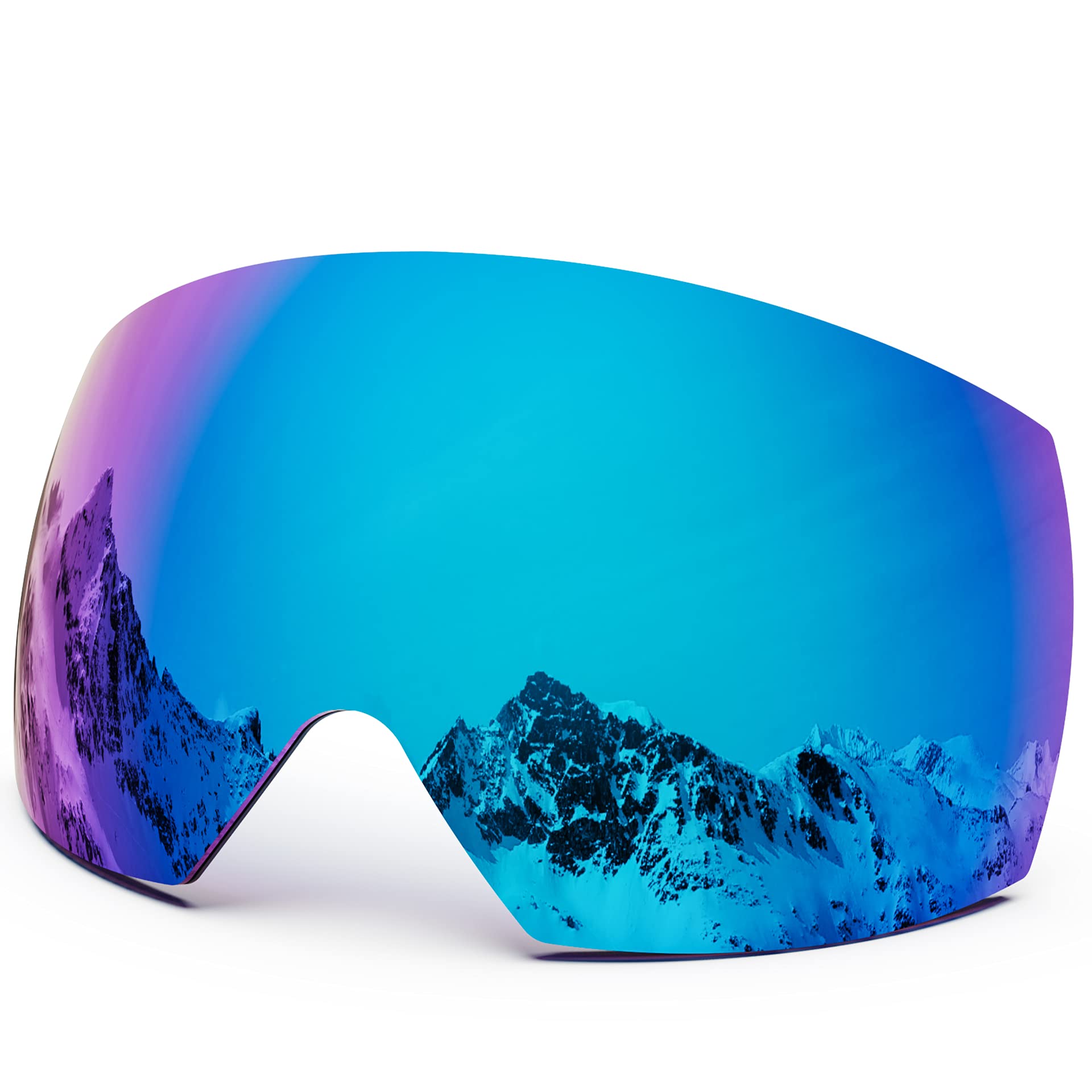 MAXJULI Ski Goggles M6 Magnetic Replacement Lens Only(Blue Lens)